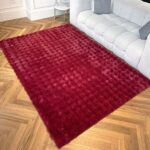 TAPIS 120X160 CM EN POLYPROPYLÈNE - ROUGE – Image 2