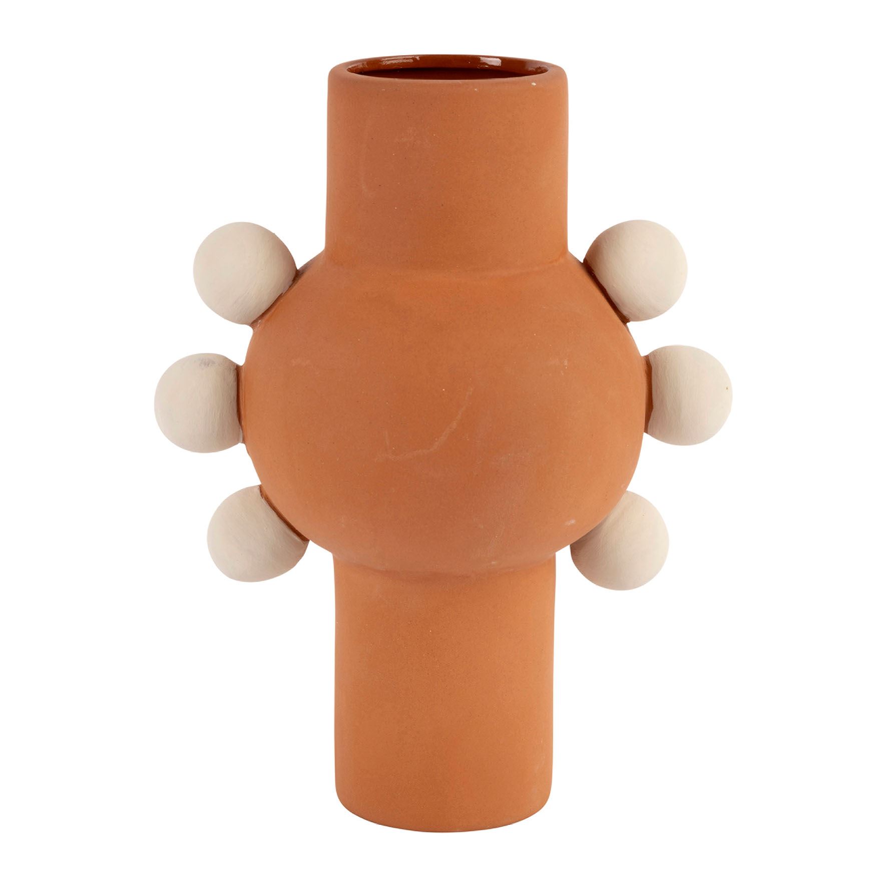 VASE MADERIA TERRACOTTA 16X9,5XH20,5 CM