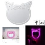 MIROIR CHAT KAWAII LED EFFET NÉON – Image 2