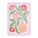 PLATEAU MÉLAMINE 30X22 CM - MOTIF FLEURS – Image 2