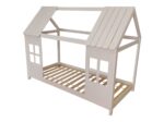 LIT CABANE 90X190 - BLANC ( AVEC SOMMIER ) – Image 2