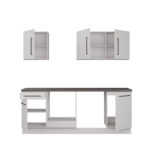 CUISINE EN BLOC - BLANC & GRIS ( HORS ELECTROMÉNAGERS ET SANITAIRE ) – Image 18