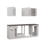 CUISINE EN BLOC - BLANC & GRIS ( HORS ELECTROMÉNAGERS ET SANITAIRE ) – Image 19