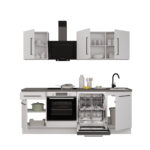 CUISINE EN BLOC - BLANC & GRIS ( HORS ELECTROMÉNAGERS ET SANITAIRE ) – Image 8