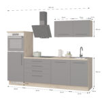 CUISINE EN BLOC - GRIS & CHENE ( HORS ELECTROMÉNAGERS ET SANITAIRES ) – Image 6