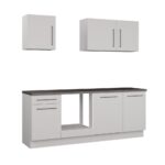 CUISINE EN BLOC - BLANC & GRIS ( HORS ELECTROMÉNAGERS ET SANITAIRE ) – Image 15