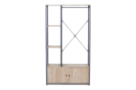 DRESSING 2 PORTES - CHÊNE MODERN OAK ET MÉTAL NOIR – Image 3