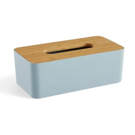 BOÎTE À MOUCHOIRS BAMBOU - BLEU