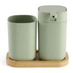 SET ACCESSOIRES SALLE DE BAIN - VERT