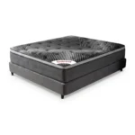 PACK MATELAS RESSORT + SOMMIER 140 X 190  CM + PIEDS - GRIS