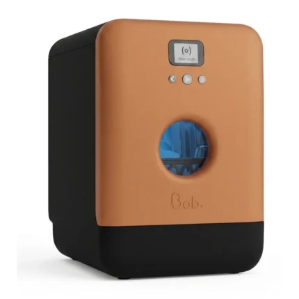 MINI LAVE-VAISSELLE CONNECTÉ 3 COUVERTS 5 PROGRAMMES 43 DB WIFI OUVERTURE TACTILE - NOIR CUIVRE AUBU