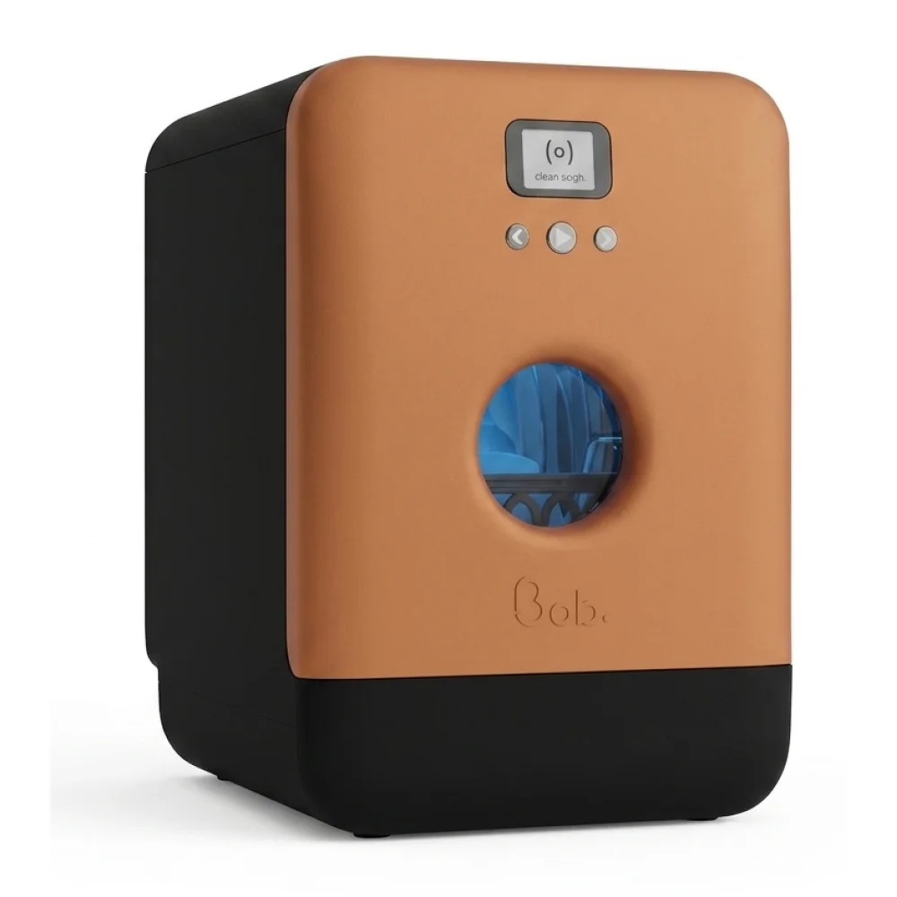 AI Generated Product Image MINI LAVE-VAISSELLE CONNECTÉ 3 COUVERTS 5 PROGRAMMES 43 DB WIFI OUVERTURE TACTILE - NOIR CUIVRE AUBU – Image 1