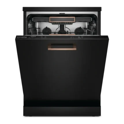 LAVE-VAISSELLE ENCASTRABLE 14 COUVERTS 4 PROGRAMMES 46 DB CLASSE D DÉPART DIFFÉRÉ - NOIR - LINARIE