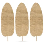 FEUILLES DE RAPHIA DÉCORATION MURALE X3