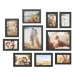 LOT 10 CADRES PHOTOS NOIRS