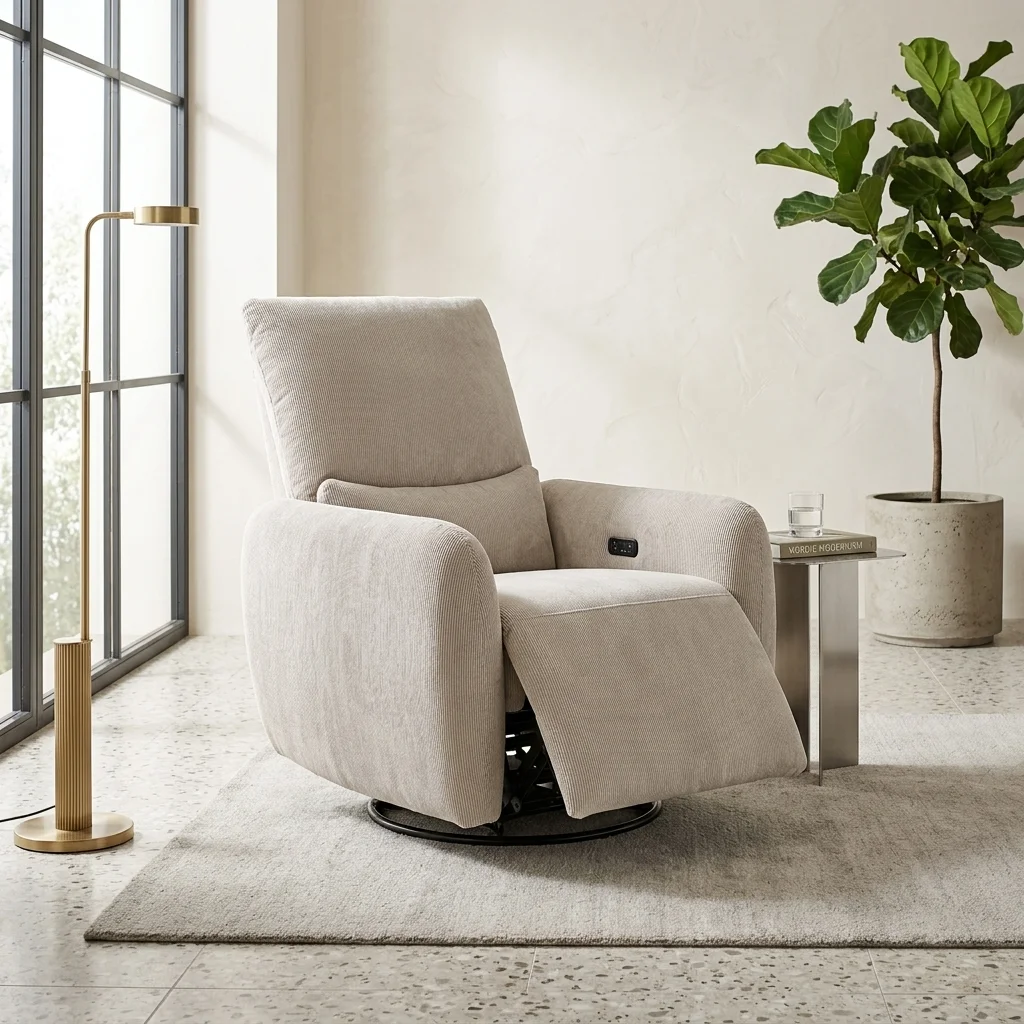 AI Generated Product Image FAUTEUIL RELAX ELECTRQUE - CRÈME – Image 1