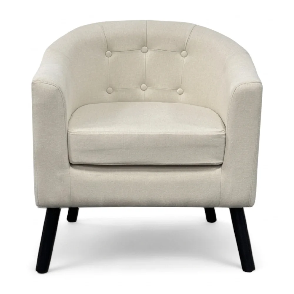 AI Generated Product Image FAUTEUIL CLUB TISSU EFFET FEUTRINE - BEIGE – Image 1
