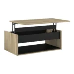TABLE BASSE RELEVABLE - CHENE KRONBERG & NOIR
