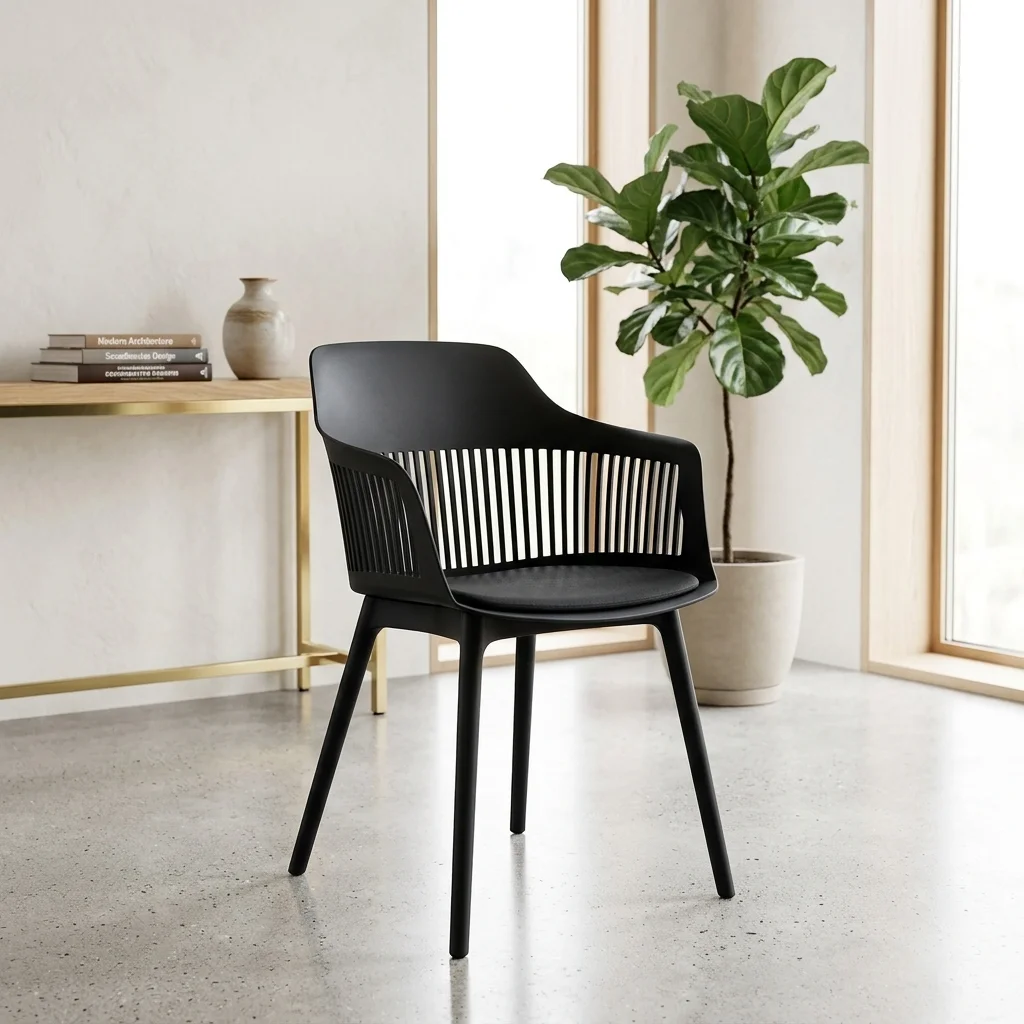 CHAISE PLASTIQUE – NOIR