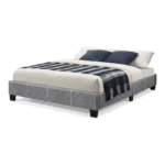 LIT 140 X 190 CM TISSU - GRIS