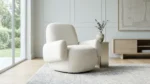 FAUTEUIL EN TISSU - BEIGE