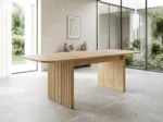 TABLE EXTENSIBLE RECTANGULAIRE - CHENE MAUVELL