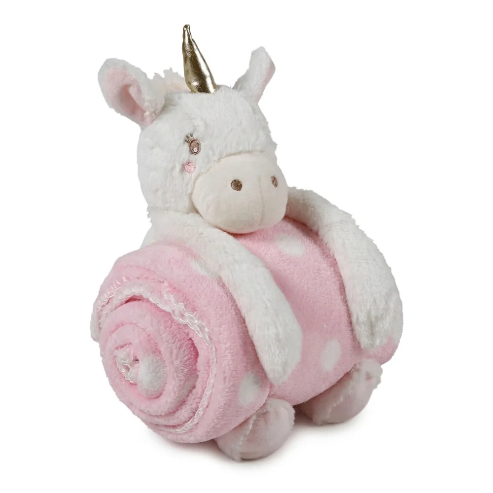 AI Generated Product Image COFFRET PELUCHE ET PLAID LICORNE – Image 1