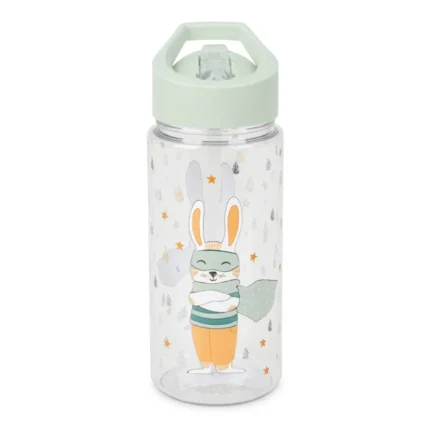 GOURDE ENFANT EN PLASTIQUE MOTIF LAPIN - VERT