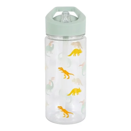 GOURDE ENFANT EN PLASTIQUE MOTIF DINOSAURE - VERT