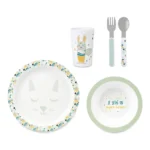 COFFRET REPAS ENFANT EN INOX MOTIF LAPIN