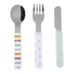 SET COUVERTS ENFANT EN PLASTIQUE ET INOX