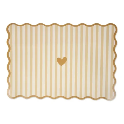 SET DE TABLE EN PLASTIQUE - BEIGE