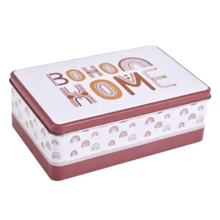 BOÎTE À SUCRE EN MÉTAL STYLE BOHO