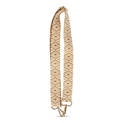 SANGLE DE SAC - BEIGE ET BLANC