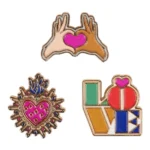 SET DE 3 BROCHES COULEURS ASSORTIES
