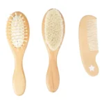 SET DE BROSSES EN BOIS POILS NATURELS