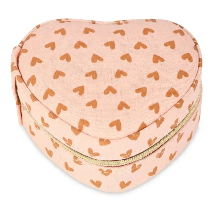BOÎTE À BIJOUX FORME COEUR - ROSE