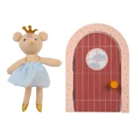JOUET PETITE SOURIS AVEC PORTE EN BOIS