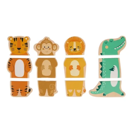 LOT DE 4 PUZZLES MAGNÉTIQUES SAVANE