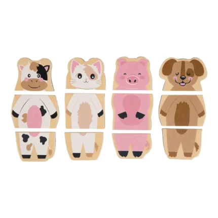 LOT DE 4 PUZZLES MAGNÉTIQUES FERME