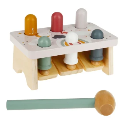 JEU D'ÉVEIL AVEC MARTEAU EN BOIS