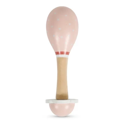 MARACAS MOTIF CYGNE EN BOIS