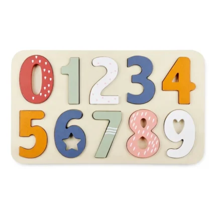 PUZZLE CHIFFRES EN BOIS