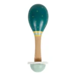 MARACAS MOTIF DINOSAURE EN BOIS