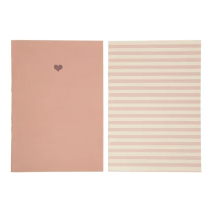CARNET ROSE COEUR A5