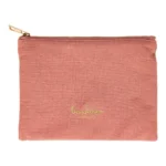 POCHETTE AMOUR EN GAZE DE COTON - ROSE