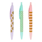 LOT DE 3 STYLOS BILLE FANTAISIE