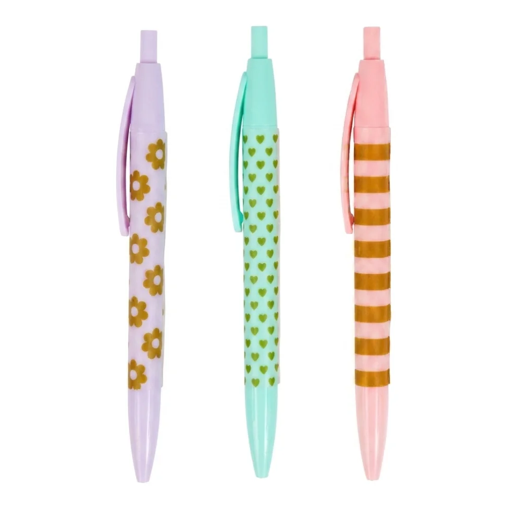 AI Generated Product Image LOT DE 3 STYLOS BILLE FANTAISIE – Image 1