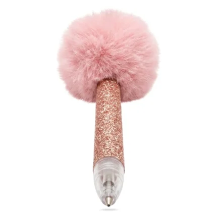 CRAYON AVEC POMPON - DORÉ ROSE