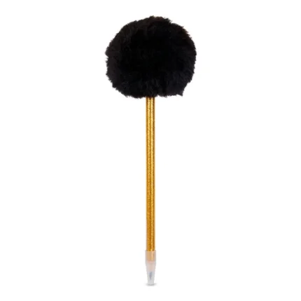 CRAYON AVEC POMPON - DORÉ NOIR